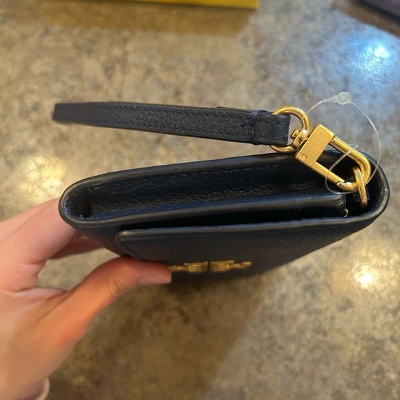 NWT Tory Burch Long Snap Wallet Royal Navy - Picture 11 of 11